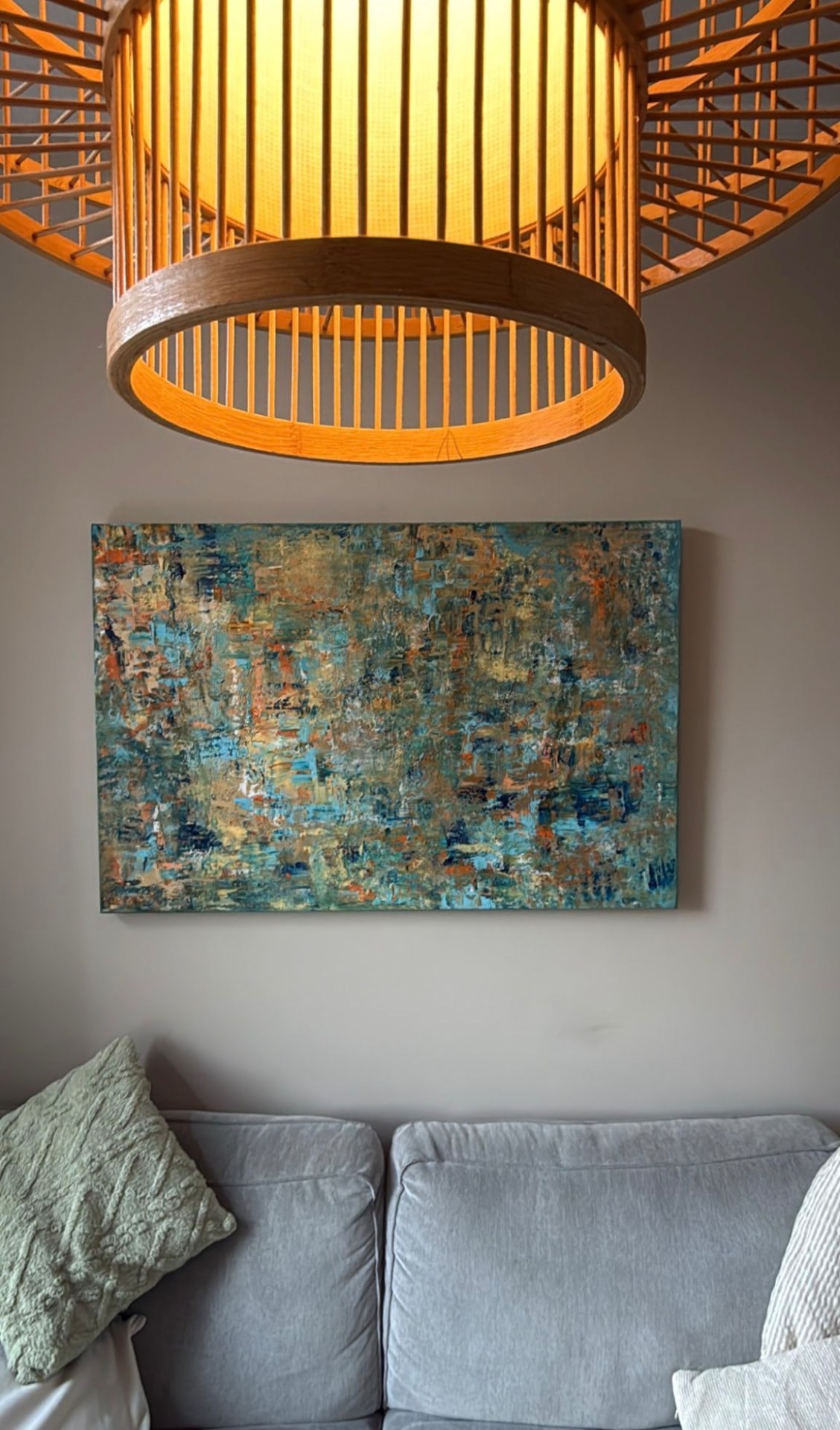 Gemälde von Jessie Dechering im Interieur eines Kunden