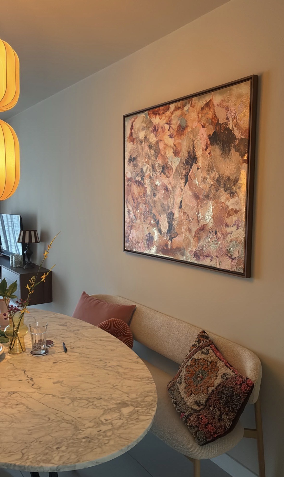 Gemälde von Jessie Dechering im Interieur eines Kunden