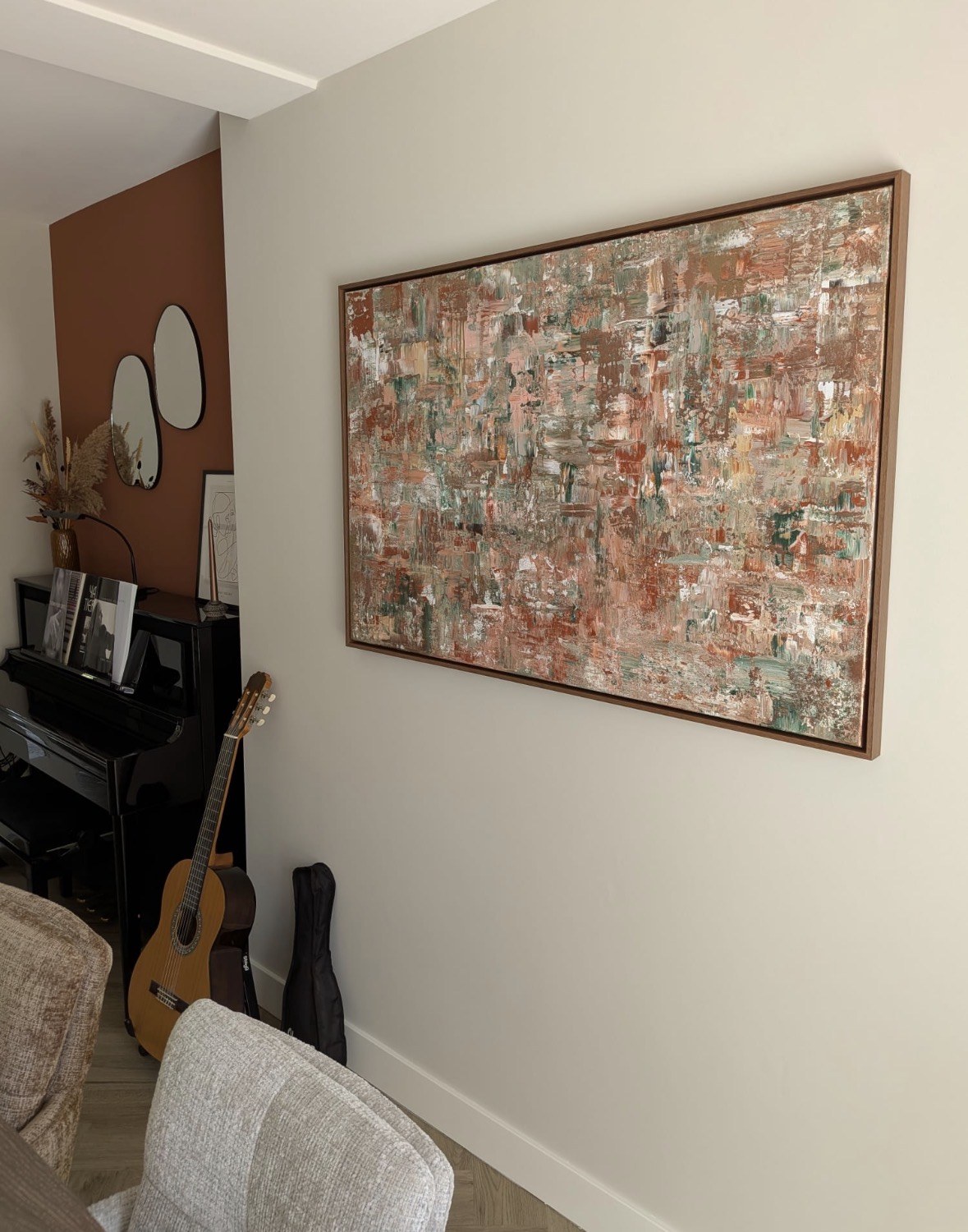 Gemälde von Jessie Dechering im Interieur eines Kunden